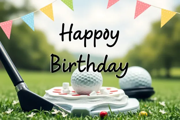 Imágenes de golf felices para tarjetas de cumpleaños