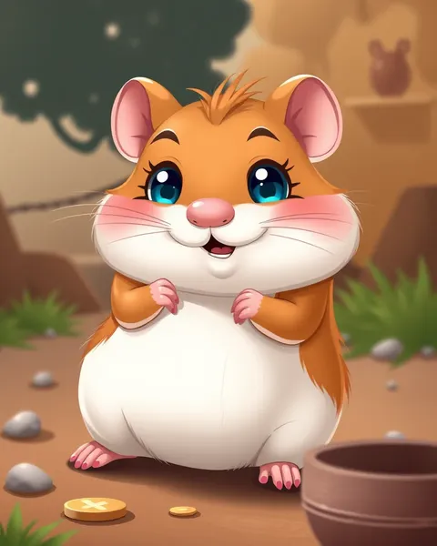 Imágenes de hamsters de cartoon divertidas para el deleite de los niños