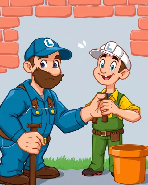 Imágenes de ilustraciones de plumber vibrantes y coloreadas