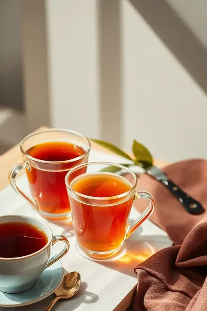 Imágenes de la mañana con té para una mañana pacífica