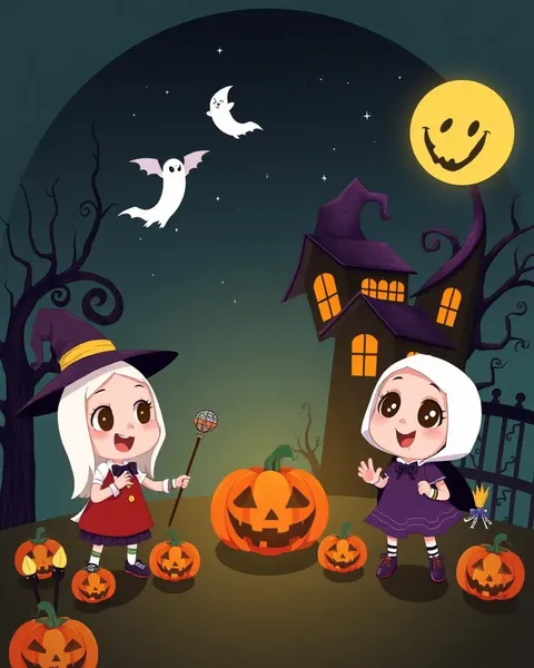 Imágenes de monstruos y fantasmas de Halloween de Cartoon