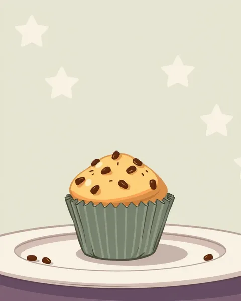 Imágenes de muffin de dibujos animados con expresiones divertidas