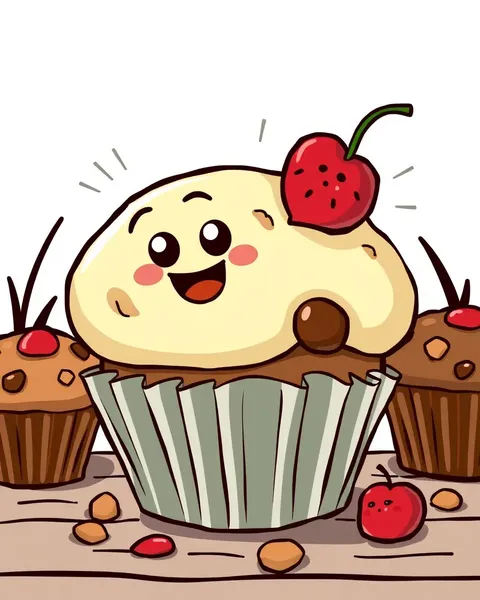 Imágenes de muffin de dibujos animados: Resumen de imágenes de muffin de dibujos animados