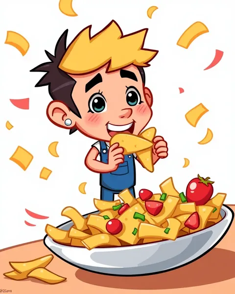 Imágenes de nachos en dibujos animados para niños y adultos