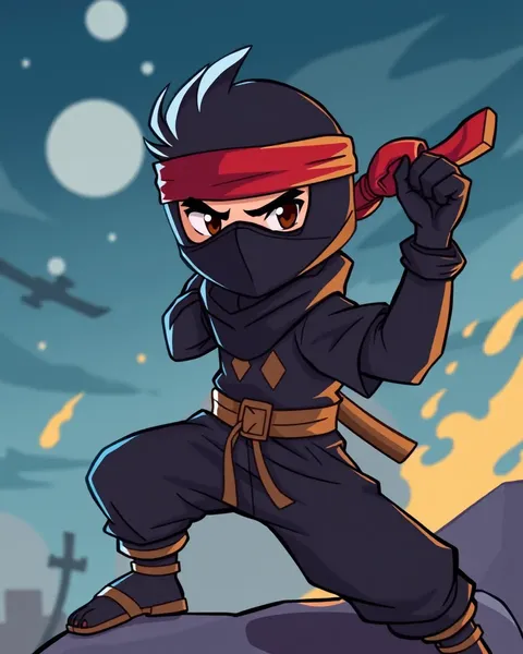 Imágenes de ninjas en dibujos animados reveladas