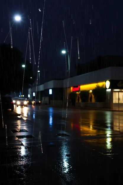 Imágenes de noche con lluvia de paisajes urbanos soñadores