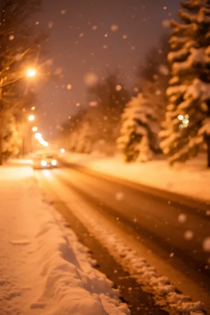 Imágenes de noche de invierno capturan serenidad y paz