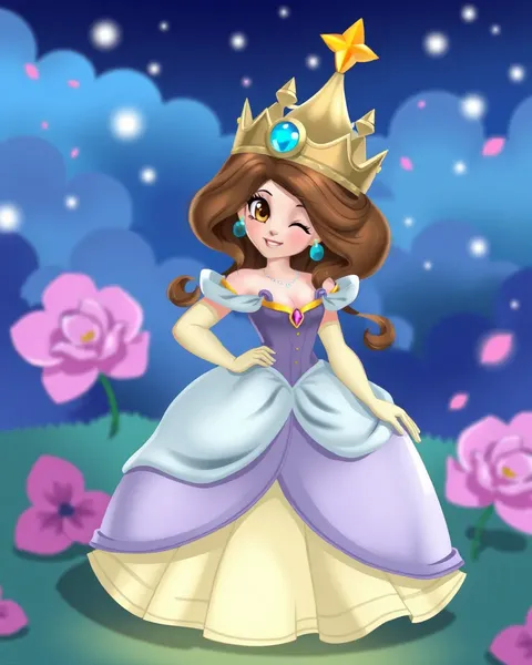 Imágenes de princesas de caricatura encantadoras para niños