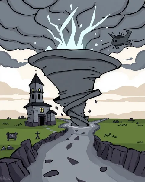 Imágenes de tornado caricatura para entretenimiento infantil