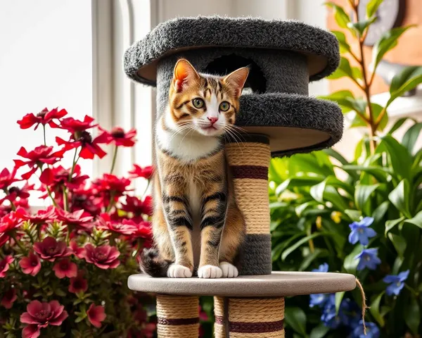 Imágenes de torre de gato: abadía feline whimsical