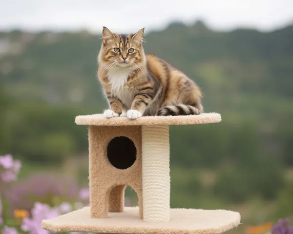 Imágenes de torre de gato: diseños de playground felino únicos