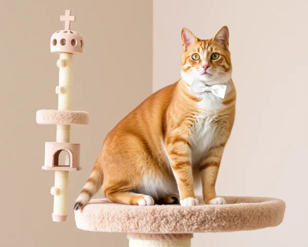 Imágenes de torre de gatos: vista en perspectiva de gato de diversión