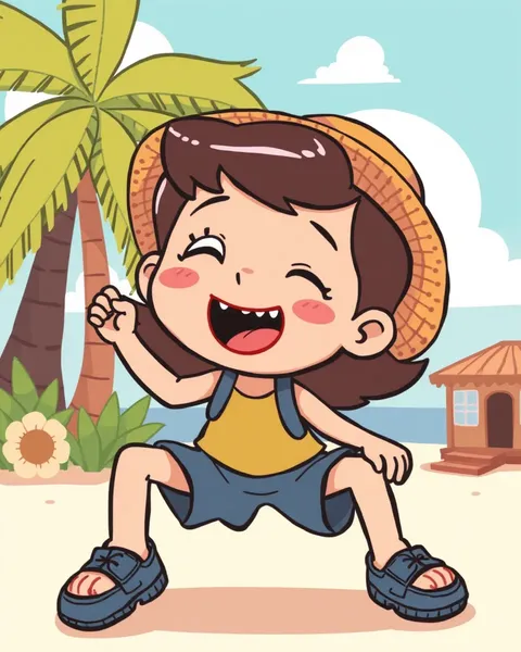 Imágenes de verano de caricatura para fiestas infantiles