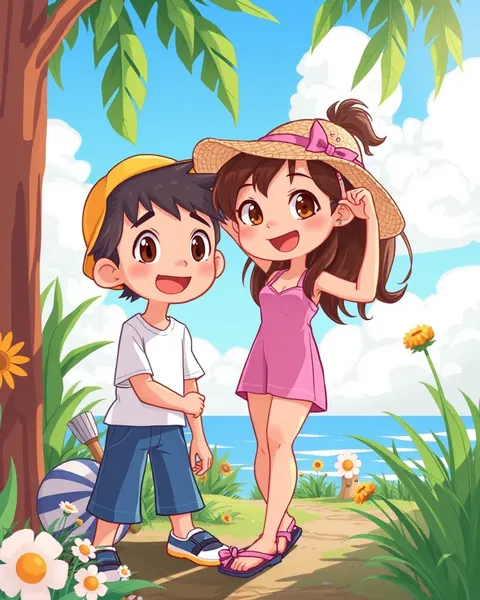 Imágenes de verano de cartoon para llevar alegría y felicidad