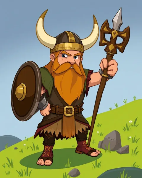 Imágenes de vikingo de cartoon: criaturas y héroes fantásticos