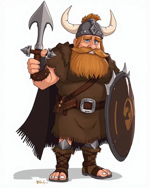 Imágenes de vikingo en formato de cartoon: llevando la historia a la vida