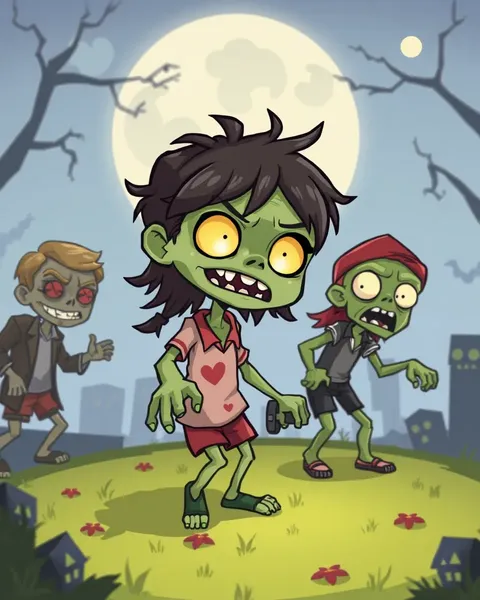 Imágenes de zombie de cartoon: arte de libro de cómic