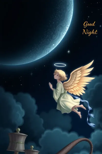 Imágenes de ángel de buena noche de protección celestial