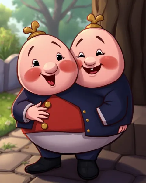 Imágenes divertidas de Humpty Dumpty en cartoon en línea