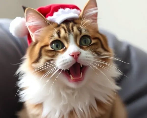 Imágenes divertidas de gatos de Navidad para empezar tu día