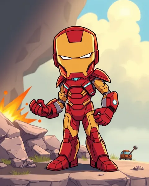 Imágenes emocionantes de Iron Man de cartoon para ver ahora