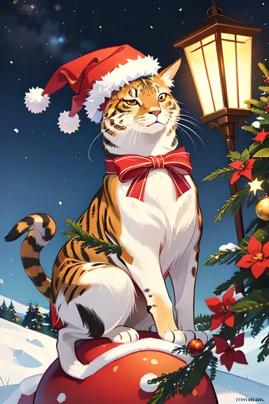 Imágenes festivas de Navidad de animales y escenas