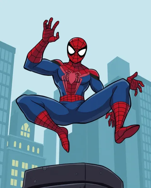 Imágenes gráficas de Spiderman de dibujos animados