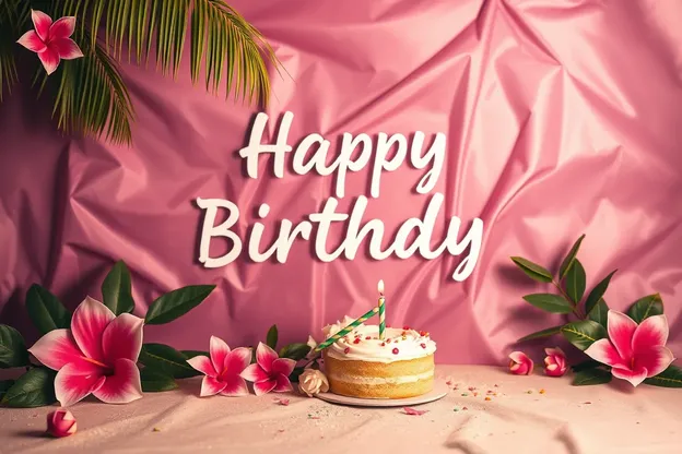 Imágenes tropicales de Cumpleaños Feliz para celebrar una ocasión alegre