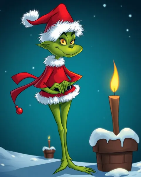 Imágenes y animación de la cara de Grinch