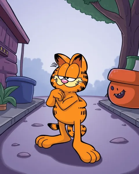 Imágenes únicas de Garfield de cómic para fanáticos