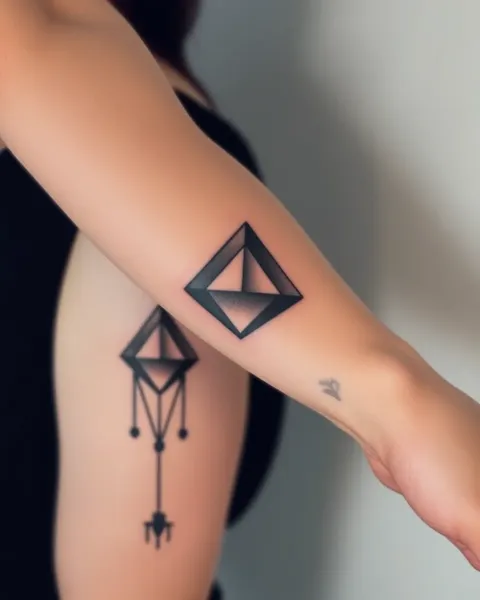 Incorporar formas geométricas en el arte de tatuaje