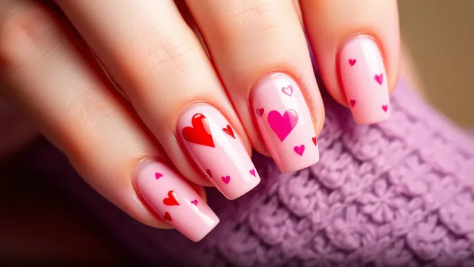 Inspiración de Arte de Uñas para el Día de San Valentín 2025 de Valentine Nails