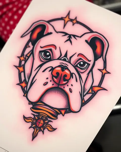 Inspiración de Bulldog Tatuaje para los Espíritus Libres y Aventureros