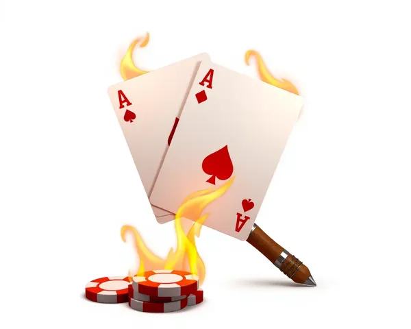 Inspiración de Diseño Gráfico PNG de Poker de Fuego