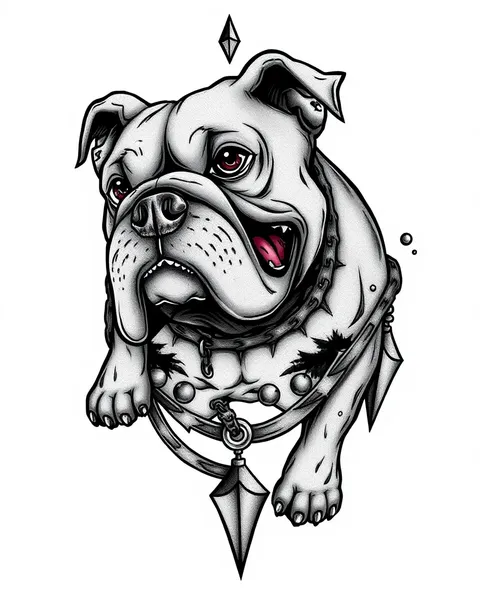 Inspiración de Diseño de Bulldog para Arte Corporal Único