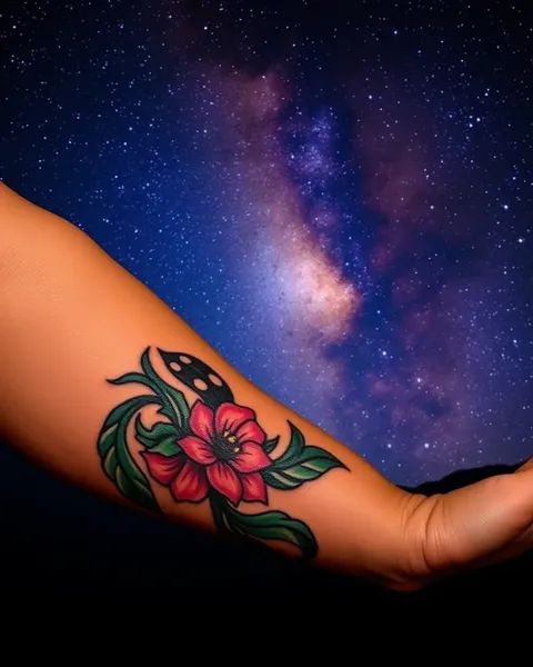 Inspiración de Diseño de Tatuaje en el Cielo Nocturno