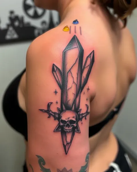 Inspiración de Tatuaje de Cristal: Arte Corporal Creativo