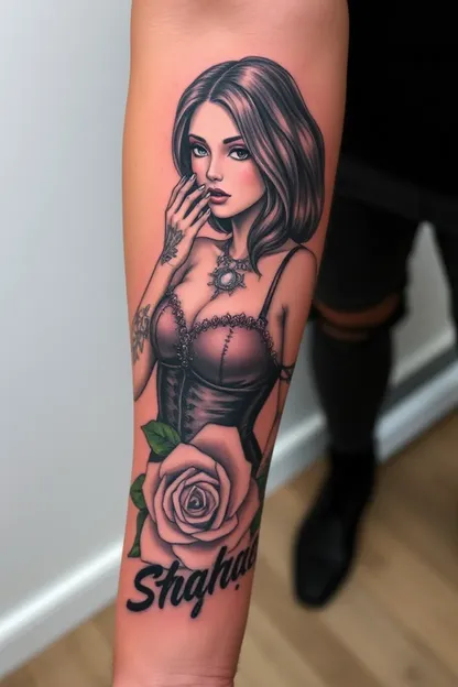 Inspiración de diseño de tatuaje de manga para niñas