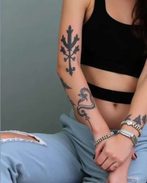 Inspiración de tatuaje femenina para el poder femenino