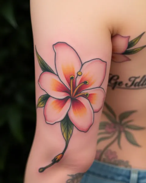 Inspiración detrás del significado del tatuaje de plumeria