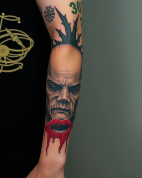 Inspiración para Manga de Tatuaje de Terror para los Valientes