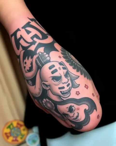 Inspiración para Tatuajes de Manga de Brazo con Oni para Hombres