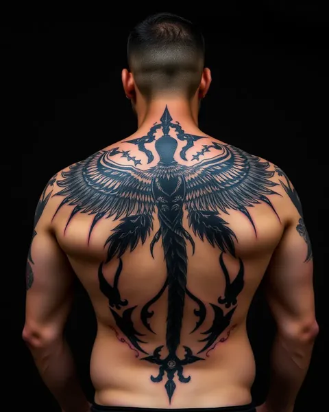 Inspiración para Tatuajes en la Espalda Completa para Aficionados al Arte Corporal