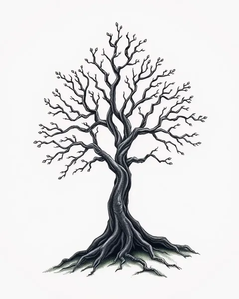 Inspiración para el diseño de tatuaje del árbol de Gondor