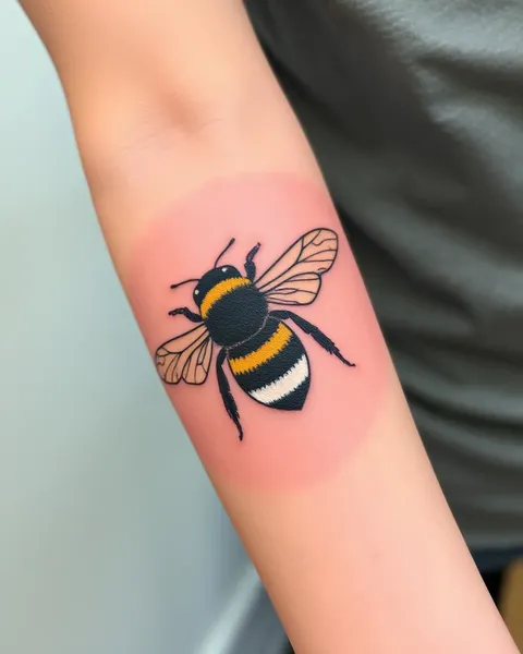 Inspiración para el tatuaje de abeja hormiga para amantes del arte corporal