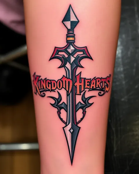 Inspiración para tatuaje de Keyblade de Reino de Corazones compartida