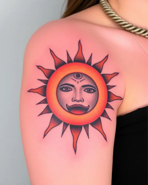 Inspiración para tatuajes de eclipse solar para ti