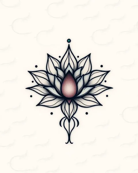 Inspiración para tatuajes de flor de loto mandala espiritual