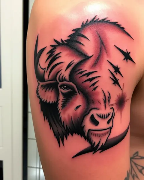 Inspiración y ideas de diseño de bisonte para tatuajes