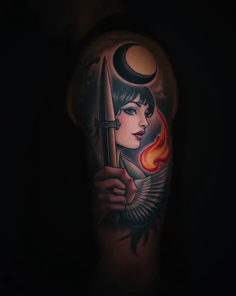 Inspiração y ideas de tatuaje de Luna Negra